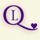 Quantum Leap Spirituality, Sacred Scripts, Quantum Leap Spirituality Logo - Lite Background_ Purple Q, L and heart.